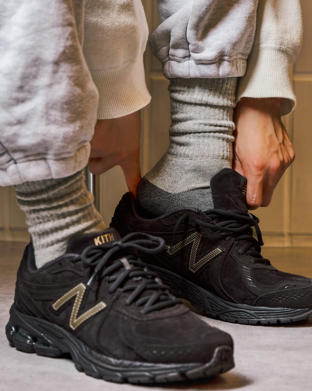 TWO TONE RIB SOCKS(exclusive)