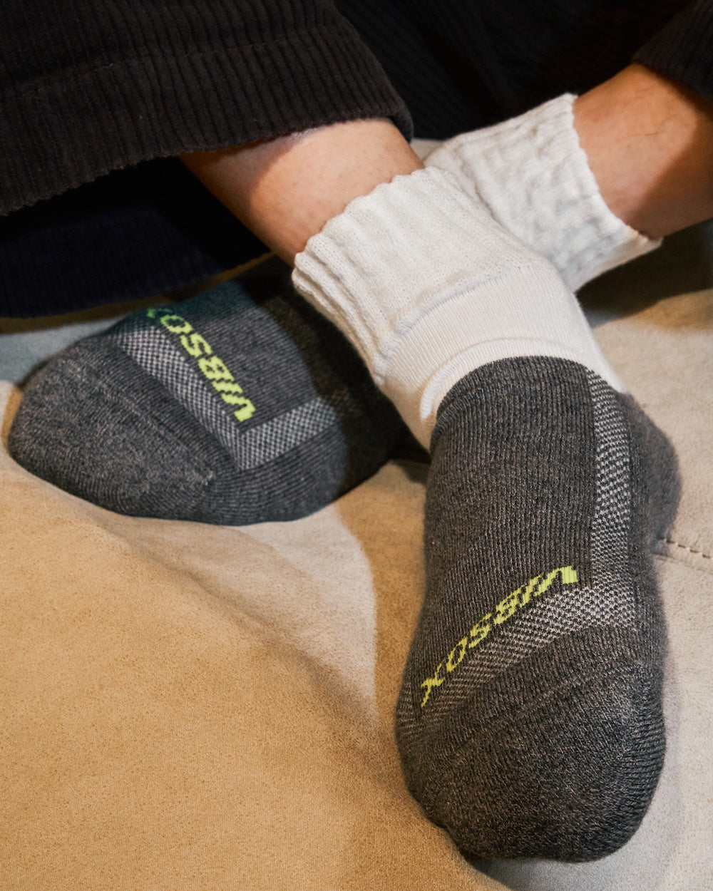 TWO TONE SHORT RIB SOCKS(exclusive)