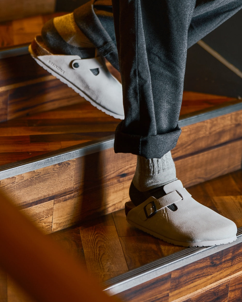 TWO TONE SHORT RIB SOCKS(exclusive)