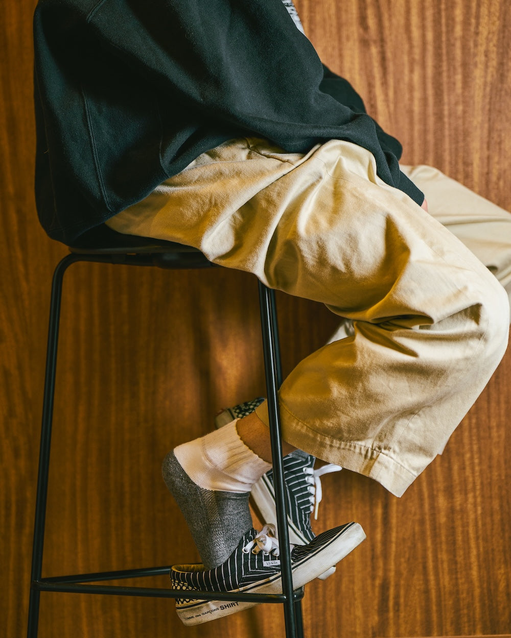 TWO TONE SHORT RIB SOCKS(exclusive)